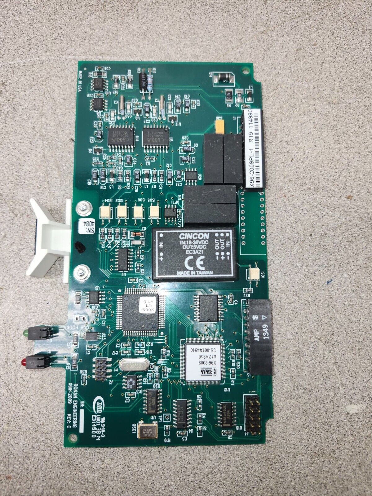 NEW RONAN ENGINEERING CPU MODULE X96-2009 REV. C