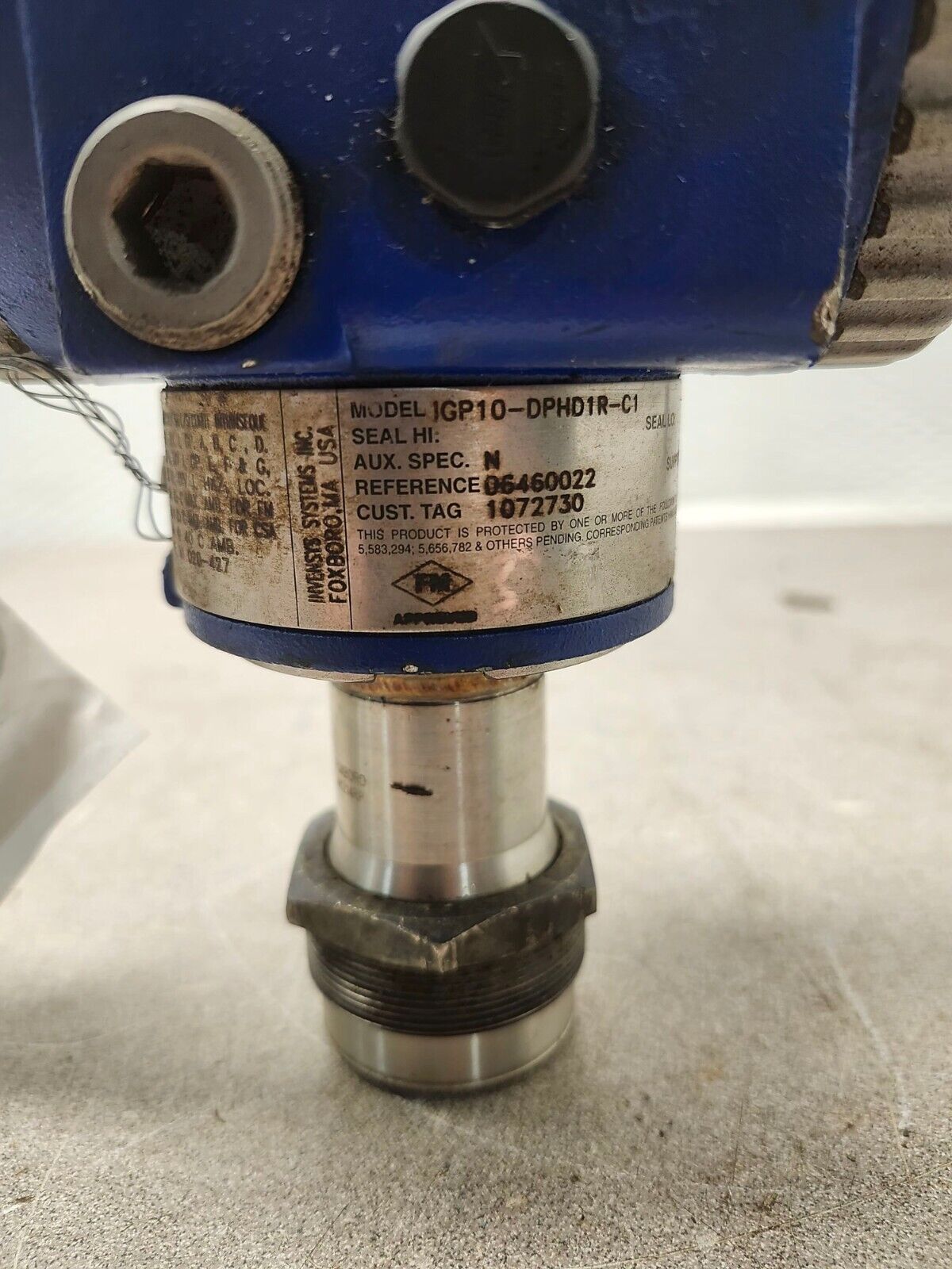 USED FOXBORO PRESSURE TRANSMITTER 300PSI 42,O VDC ICP10-DPHD1R-C1