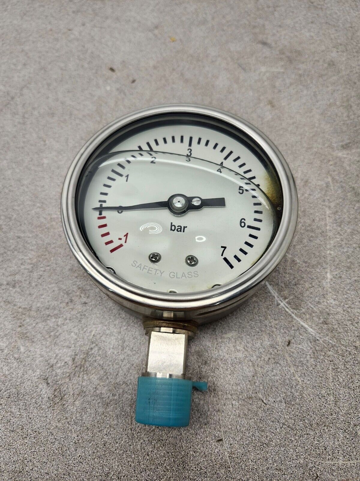 NEW IN BOX PIC GAUGES 4" LM 1/0/7 STAINLESS STEEL PRESSURE GAUGE 40012LCGF