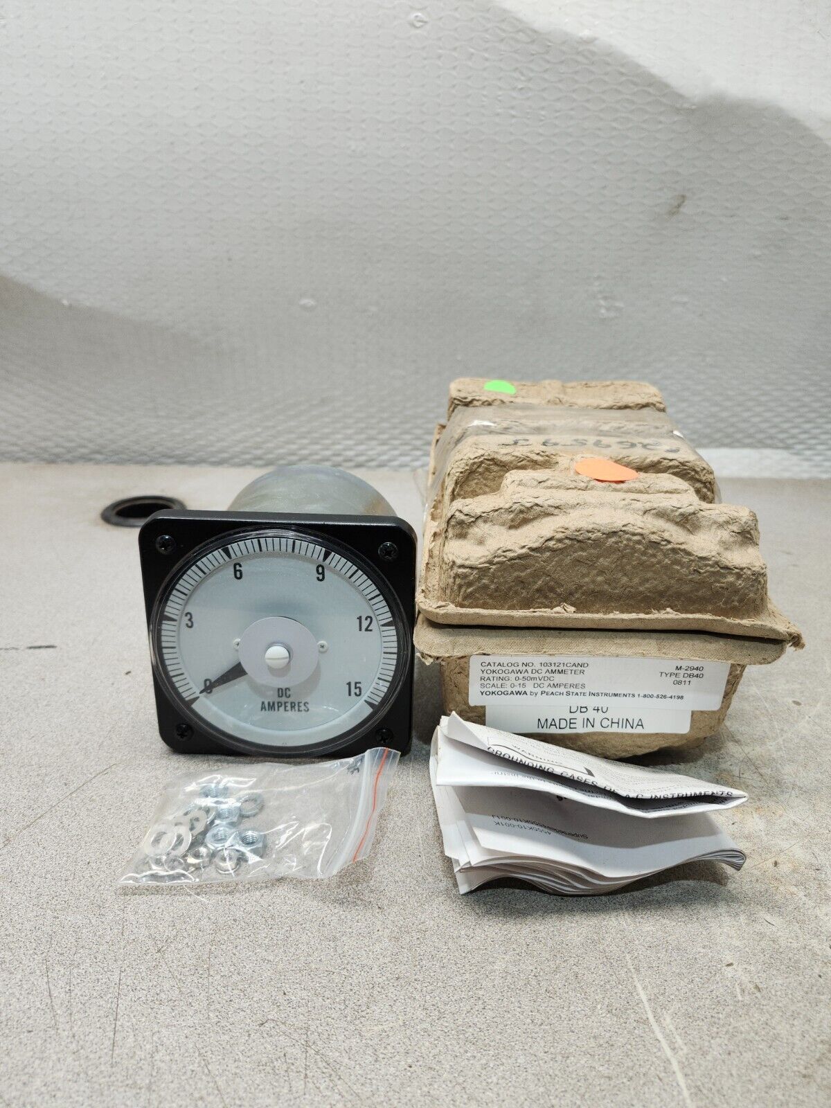 NEW IN PACKAGING YOKOGAWA AMMETER DB40 0-15 M-2940