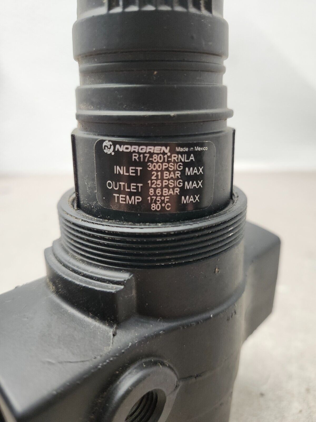 NEW NO BOX NORGEN Pressure Regulator R117-801-RNLA