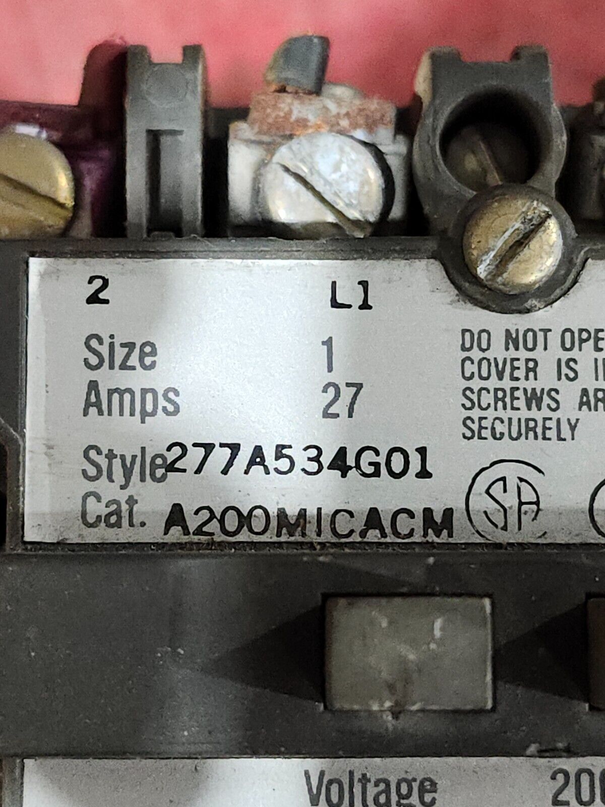 USED WESTINGHOUSE Full Voltage Starter 110/120V Coil A200MICACM