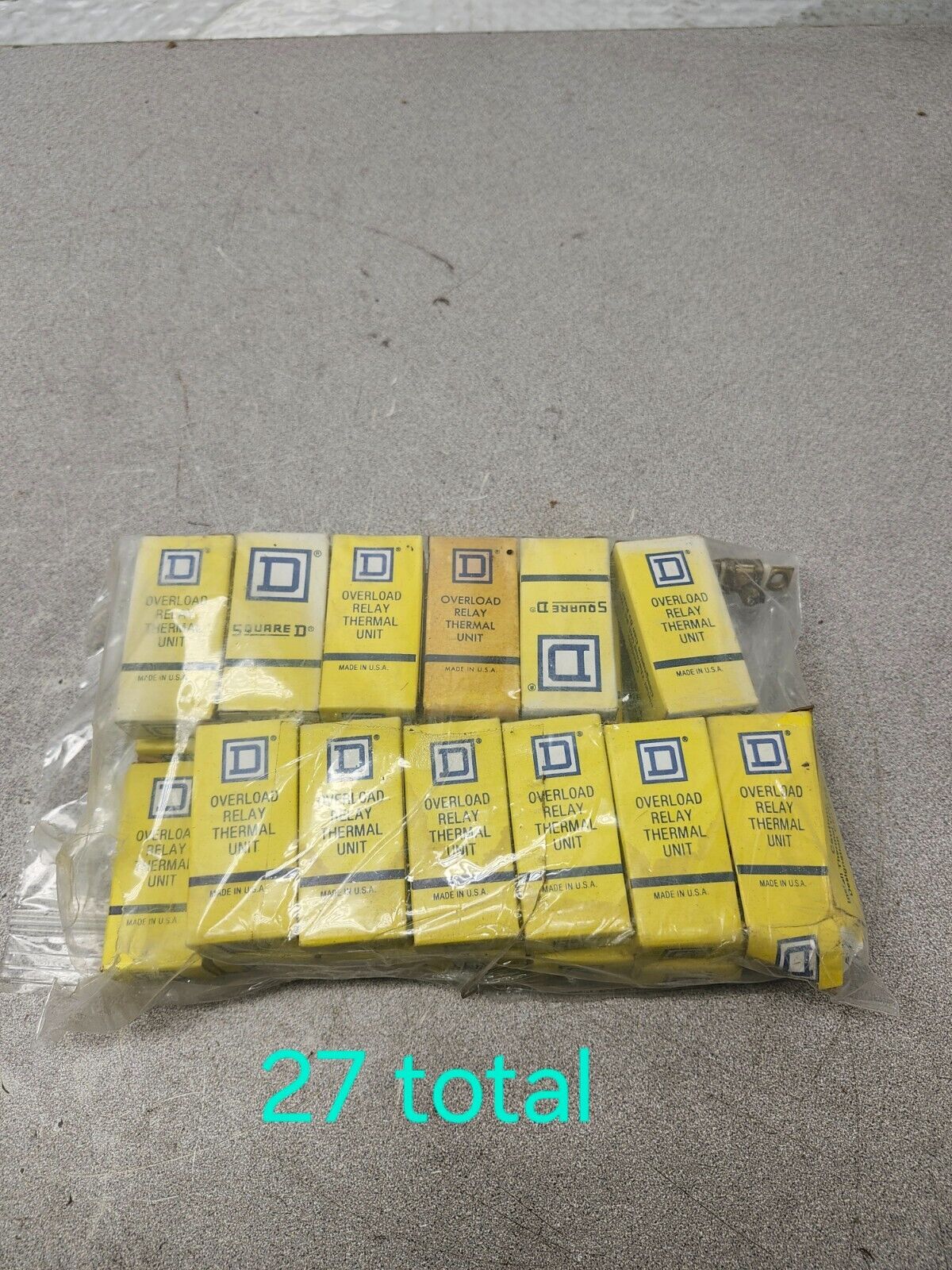 NEW IN BOX LOT OF 27 SQUARE D Thermal Unit A.86