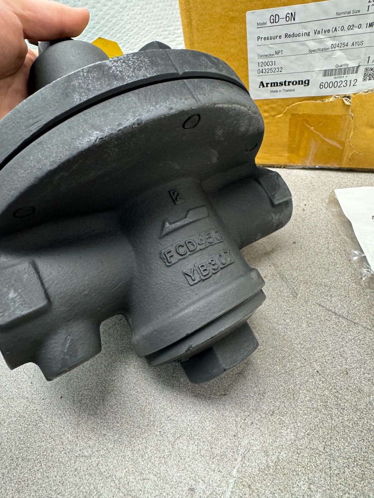 NEW ARMSTRONG 1" PRESSURE REDUCING VALVE 3-15PSIG. GD-6N(A)