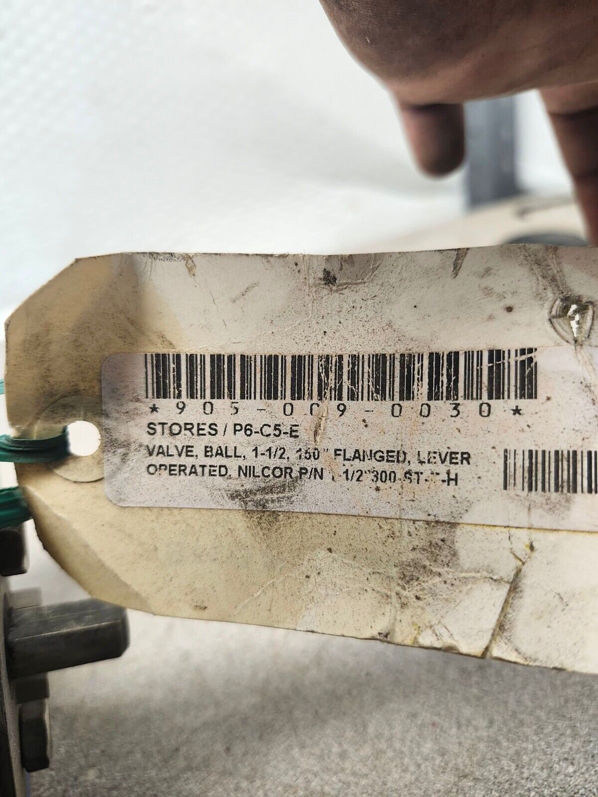 NEW NO BOX NIL-COR BALL VALVE 1.5" 300 ST-T-H