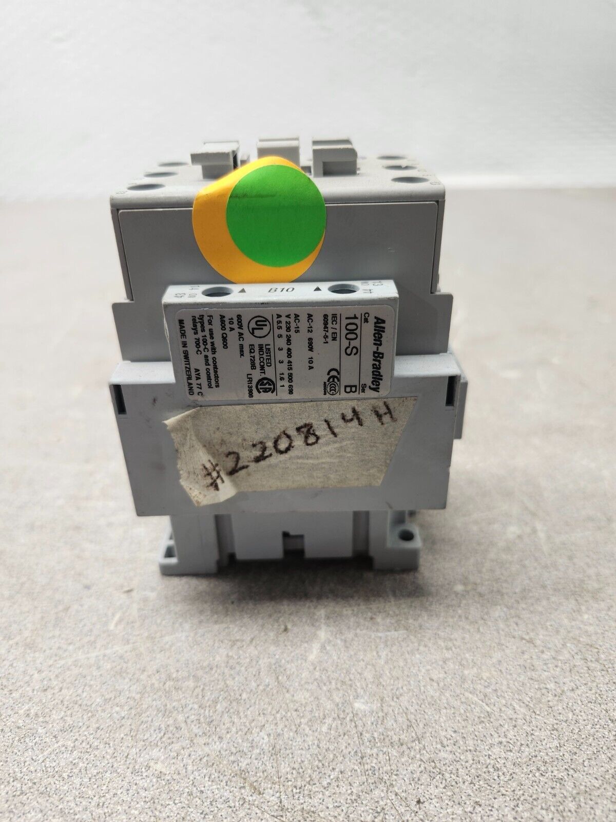 NEW NO BOX Allen Bradley Contactor 230VAC Coil 3-Pole 100-C30J00 Ser C