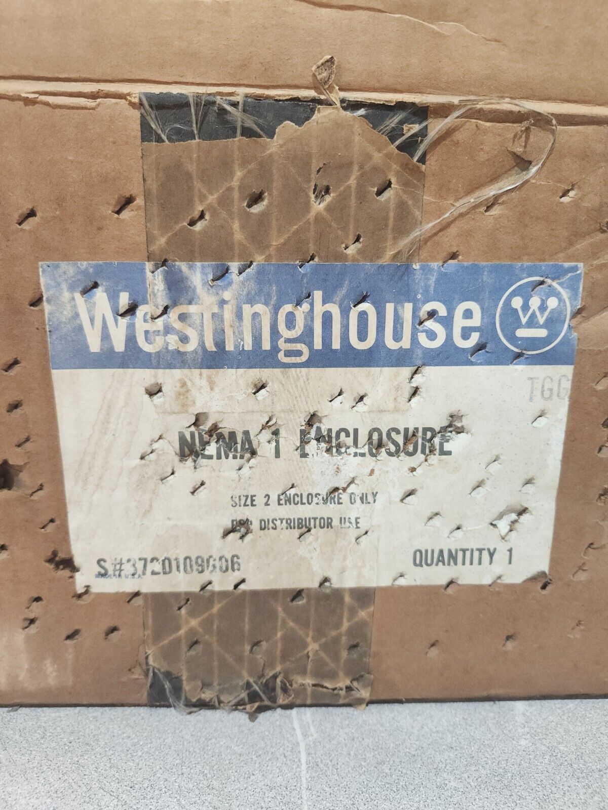NEW IN BOX WESTINGHOUSE NEMA 1 ENC'L SIZE 2 ENCLOSURE ONLY