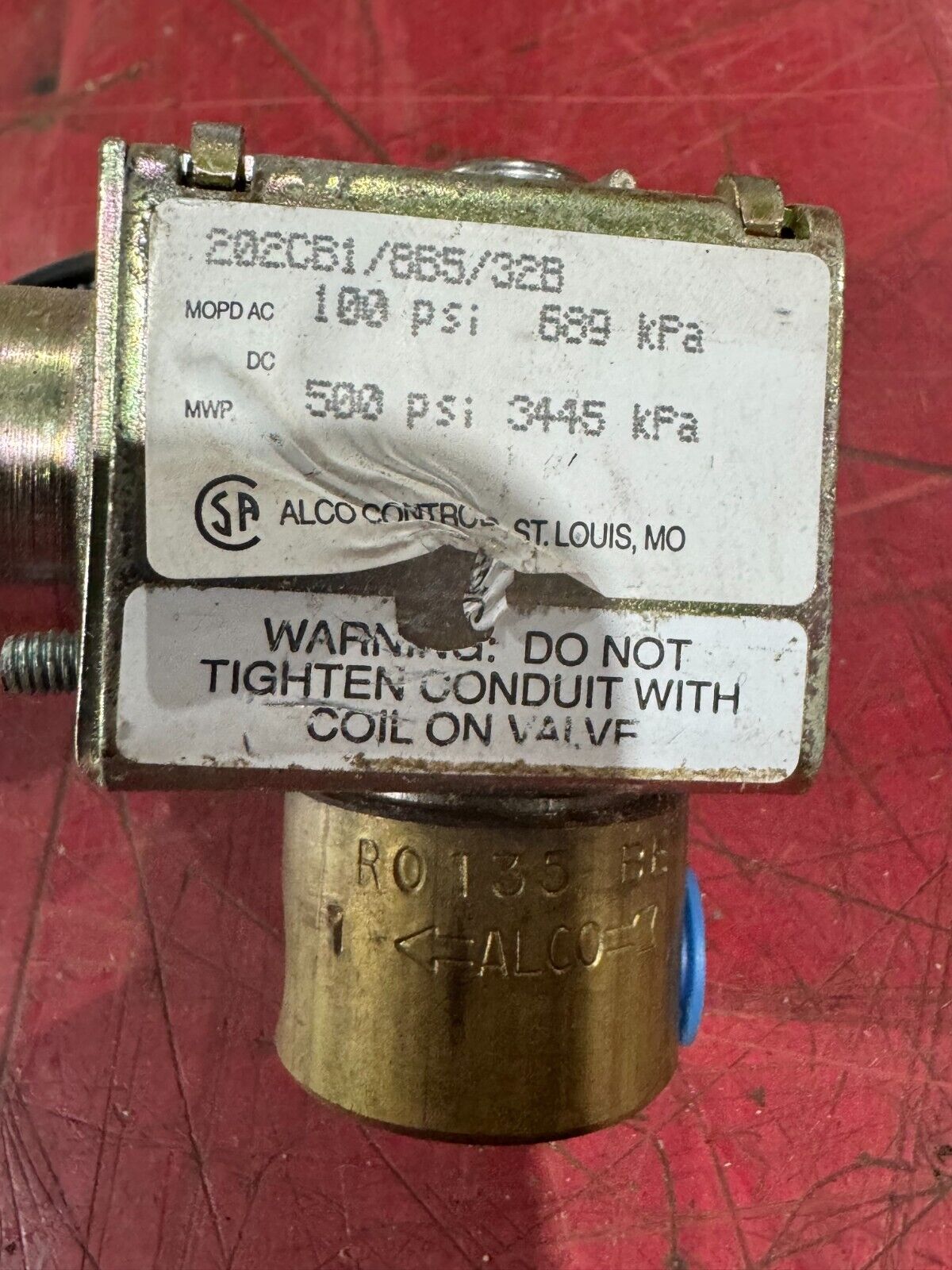 NEW NO BOX ALCO CONTROLS SOLENOID VALVE GS-1151-2