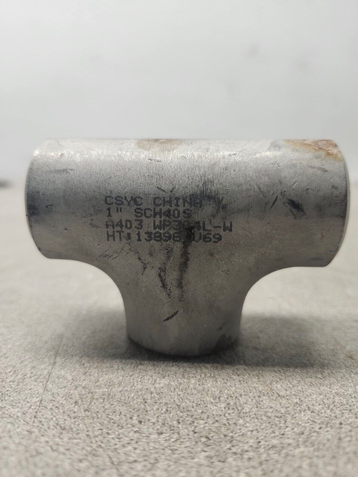 NEW LOT OF 3 CSYC STAINLESS STEEL TEE 1'' SCH40S