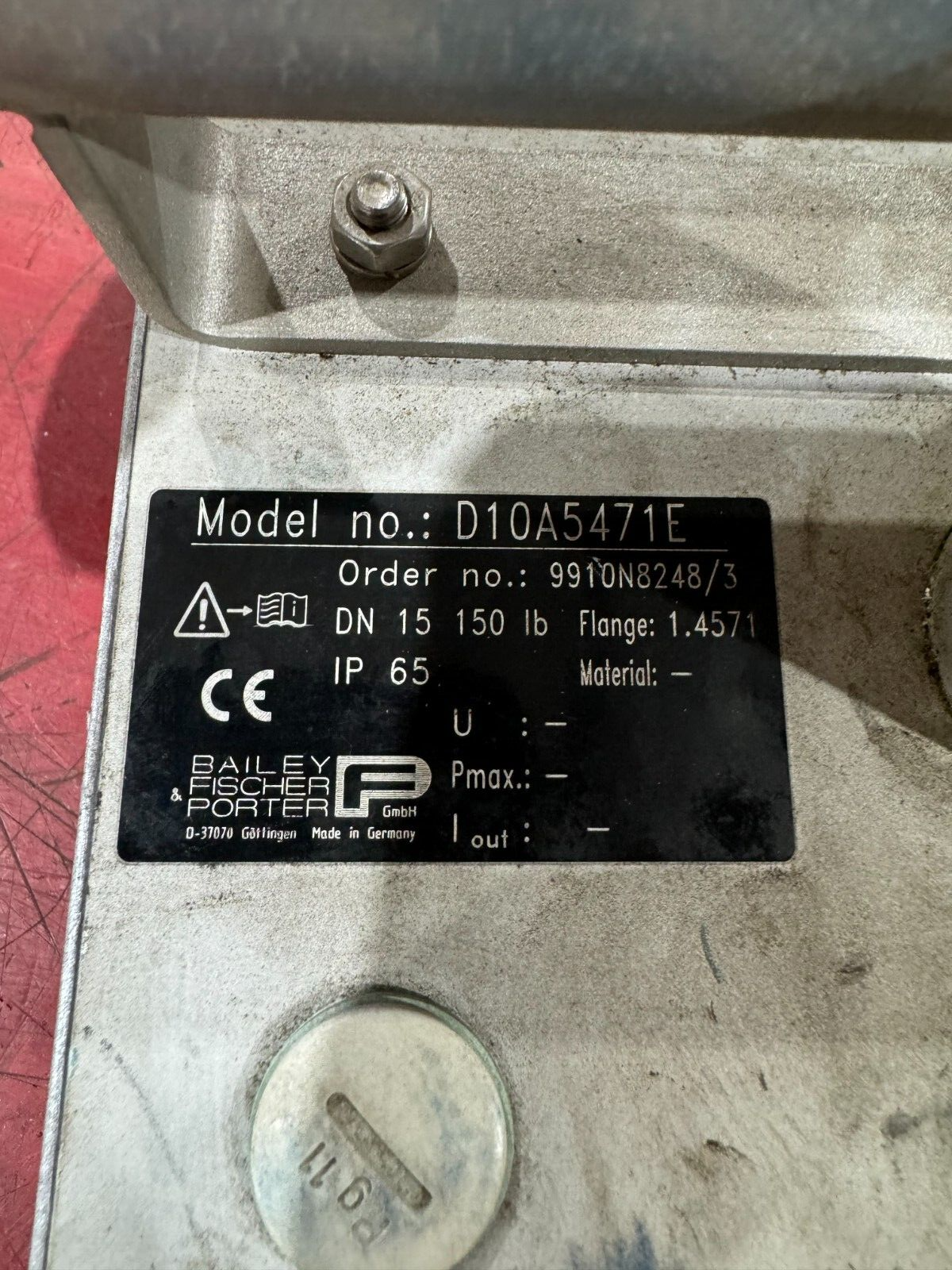 NEW NO BOX FISCHER & PORTER FLOWMETER D10A5471E