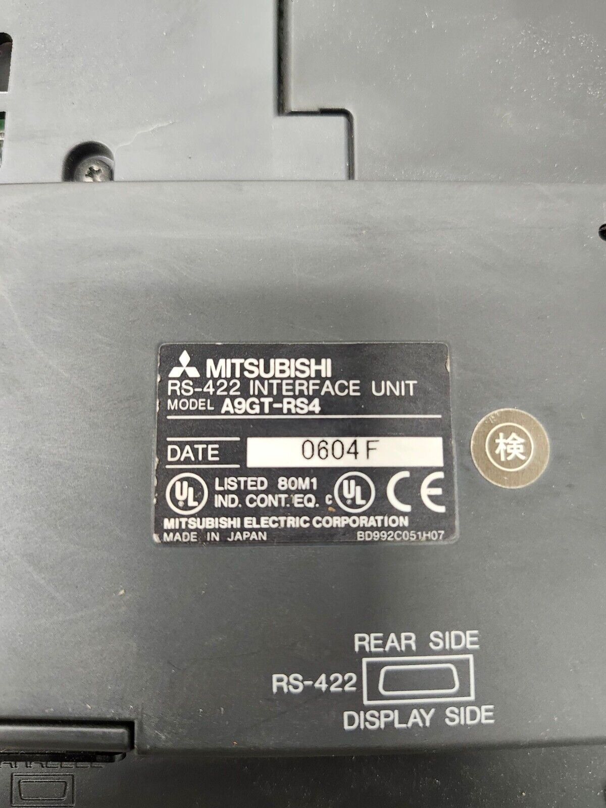 USED NO BOX MITSUBISHI GRAPIC OPERATION TERMINAL 24VDC A970G0T-TBD-B