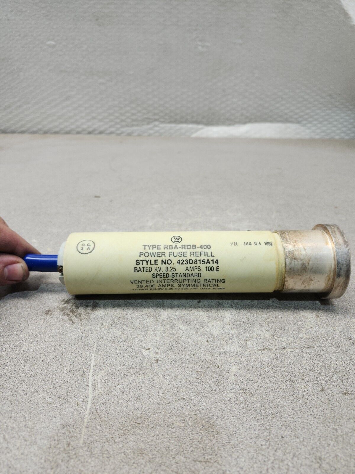 NEW IN BOX WESTINGHOUSE POWER FUSE REFILL 100 AMPS 423D815A14