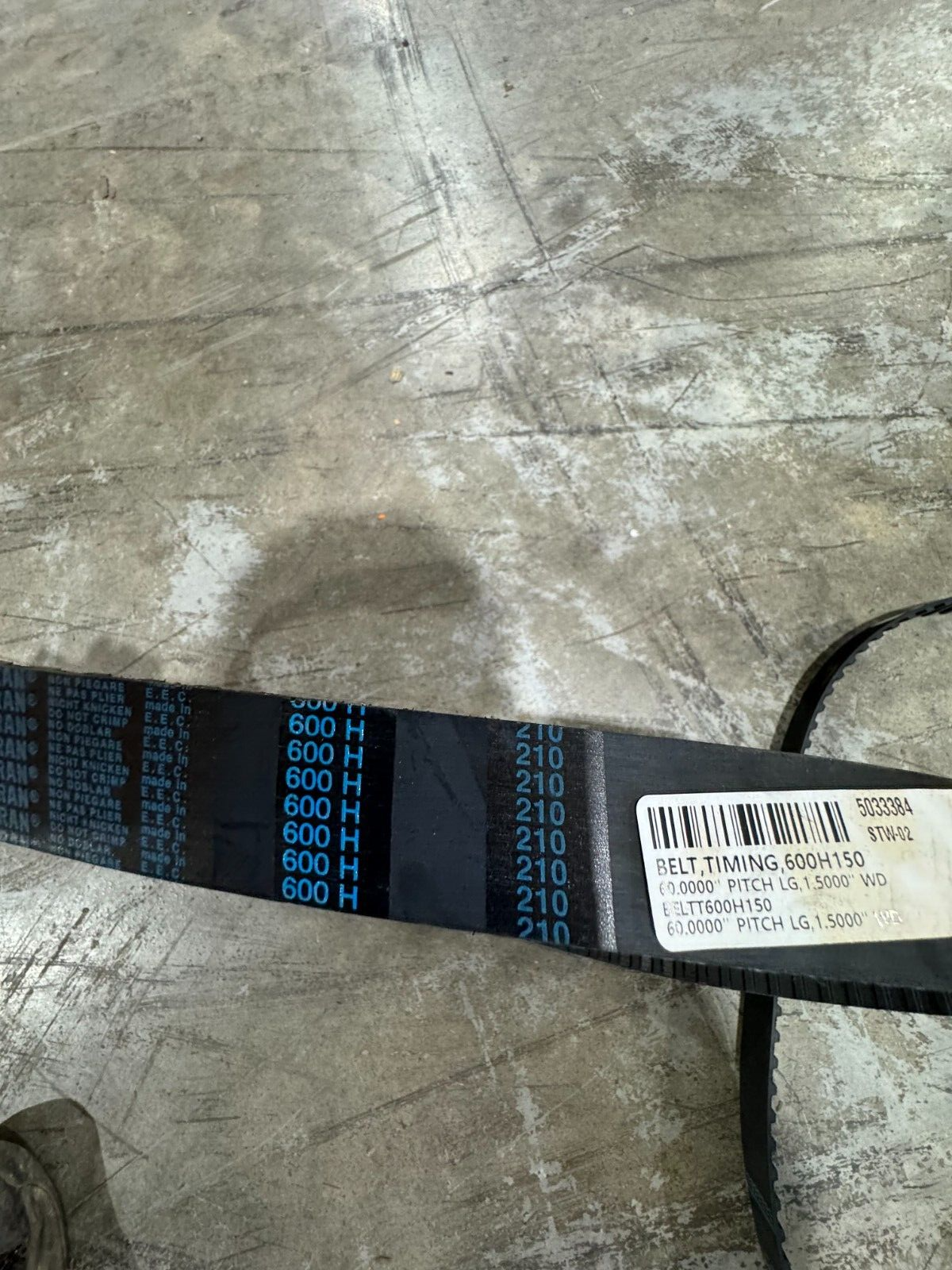 NEW MEGADYNE ISOTRAN TIMING BELT 600H150
