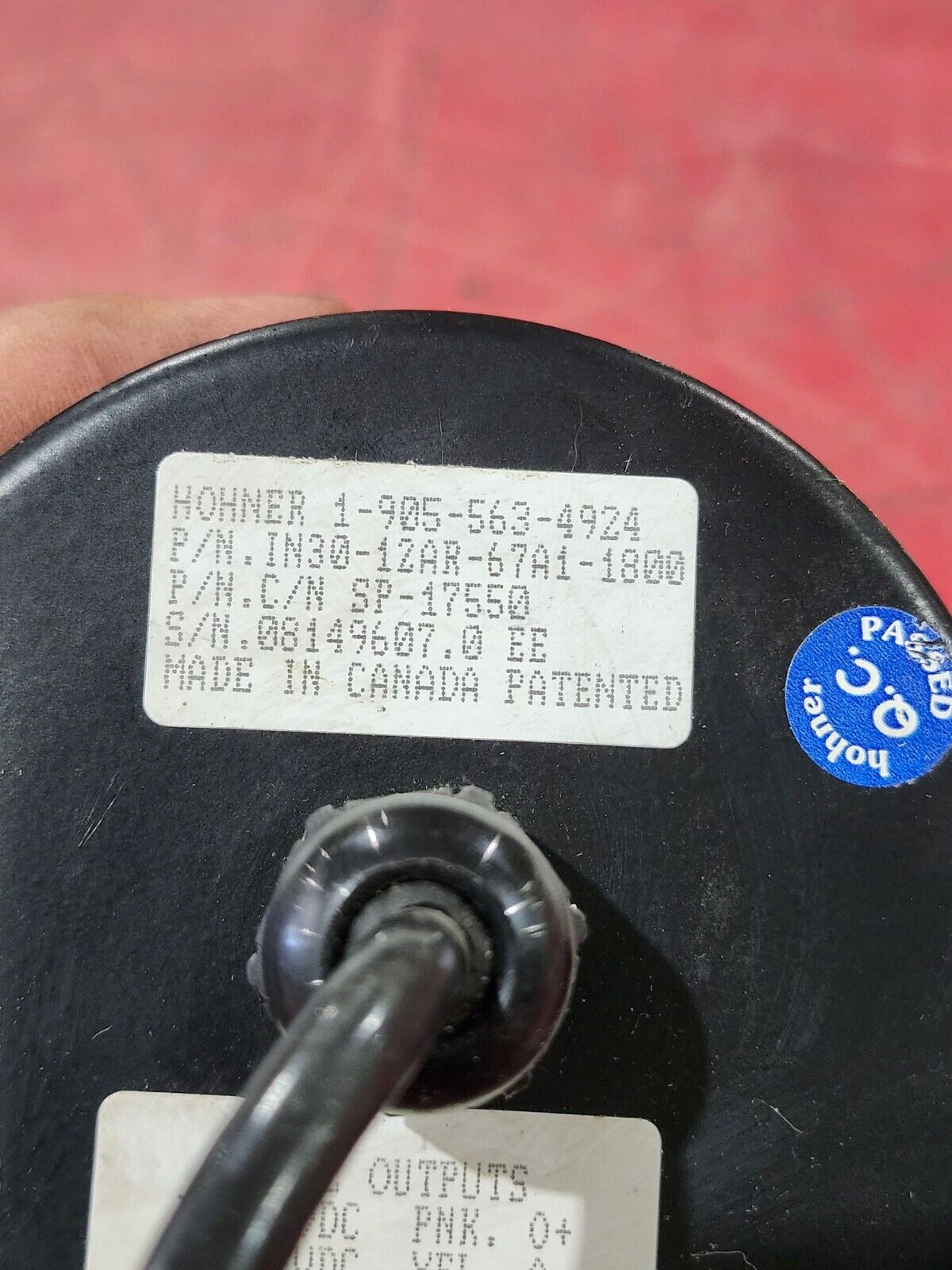 NEW SURPLUS HOHNER IN30-12AR-67A1-1800 ENCODER SP-17550