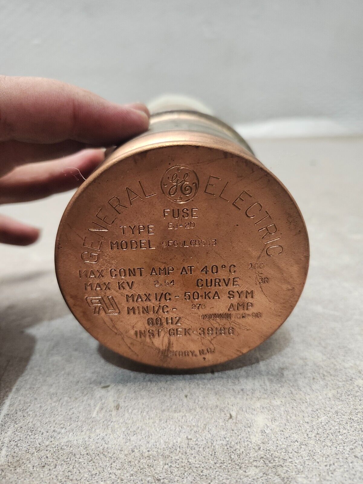 NEW NO BOX LOT OF 2 GE MOTOR STARTER FUSE 9F60LCB503