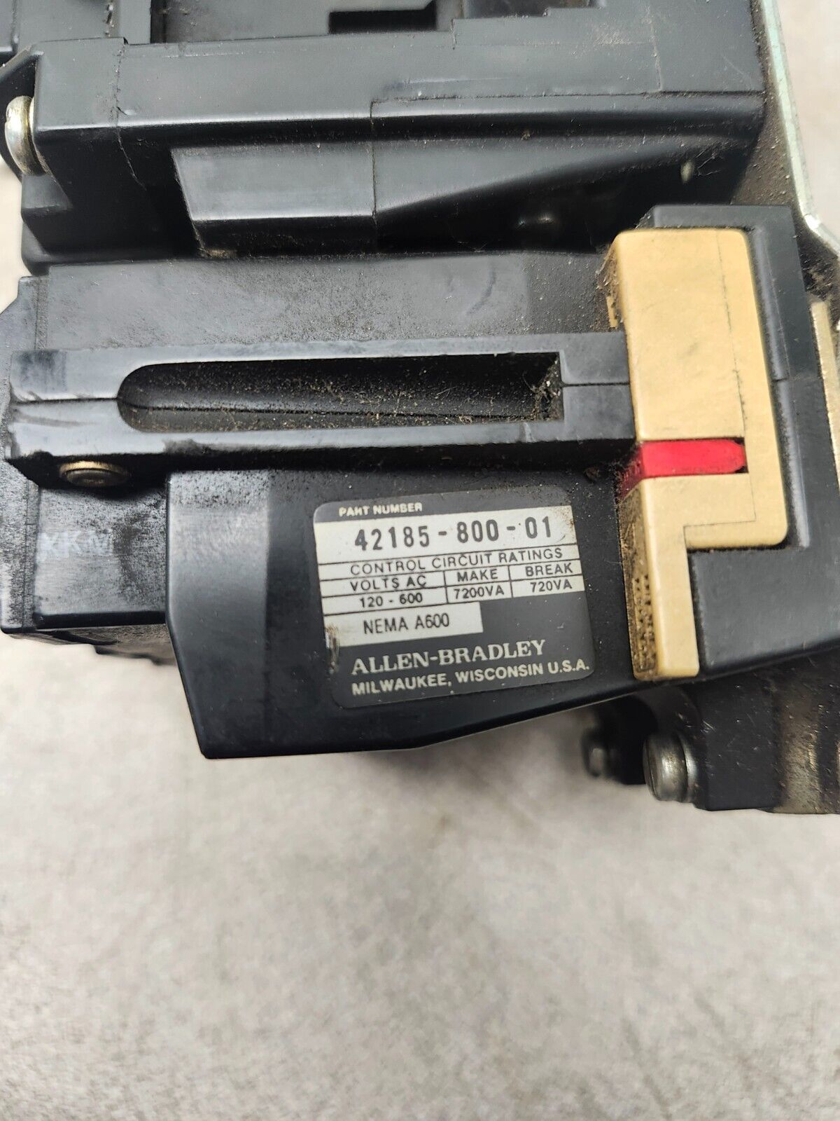 USED Allen Bradley Electric Motor Starter SER B 10HP 460/575V, 509-B0D