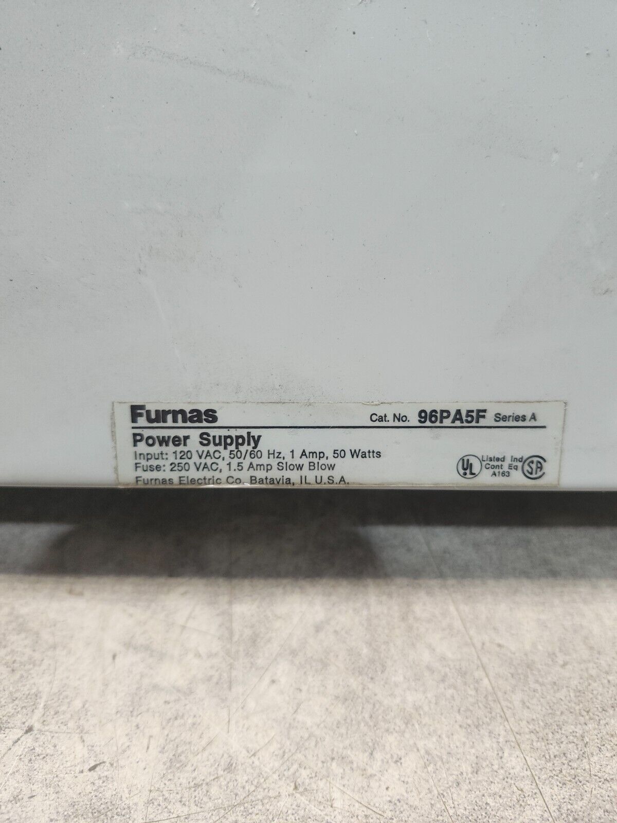 USED FURNAS ELECTRIC CO POWER SUPPLY MODULE 120VAC 60HZ 96PA5F
