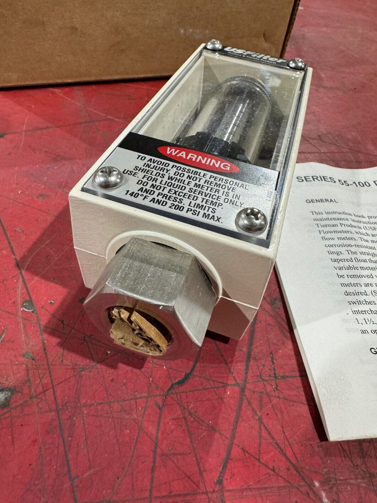 NEW IN BOX US FILTER DIRECT VIEW FLOWMETER 5510A02132XXLX