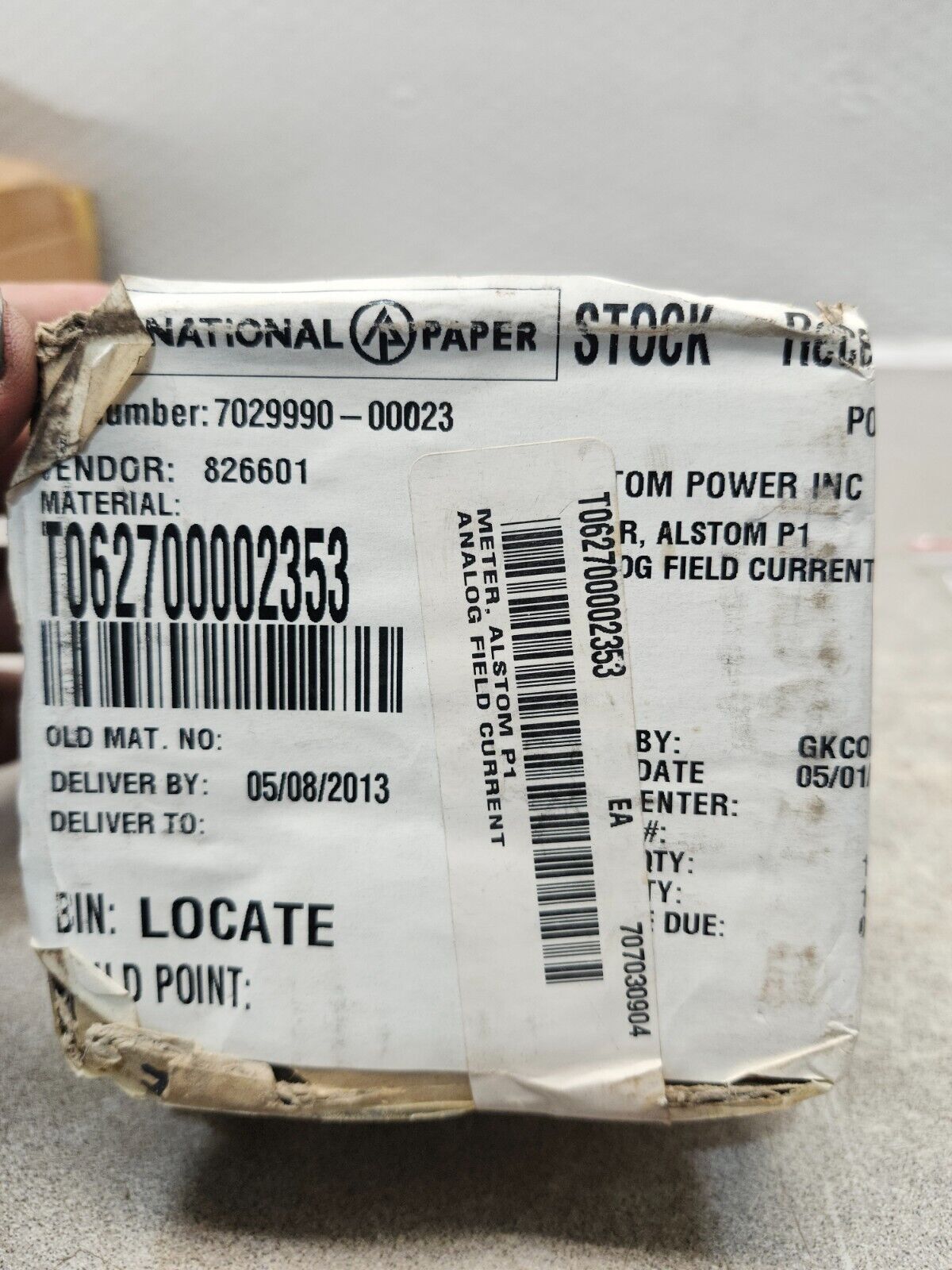 NEW IN BOX ANALOG FIELD CURRENT METER ALSTOM P1 0-25