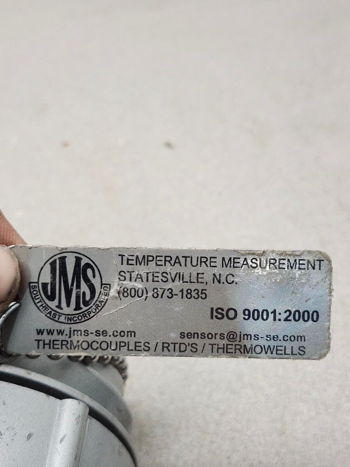 NEW NO BOX JMS THERMOCOUPLE ISO 9001 2000