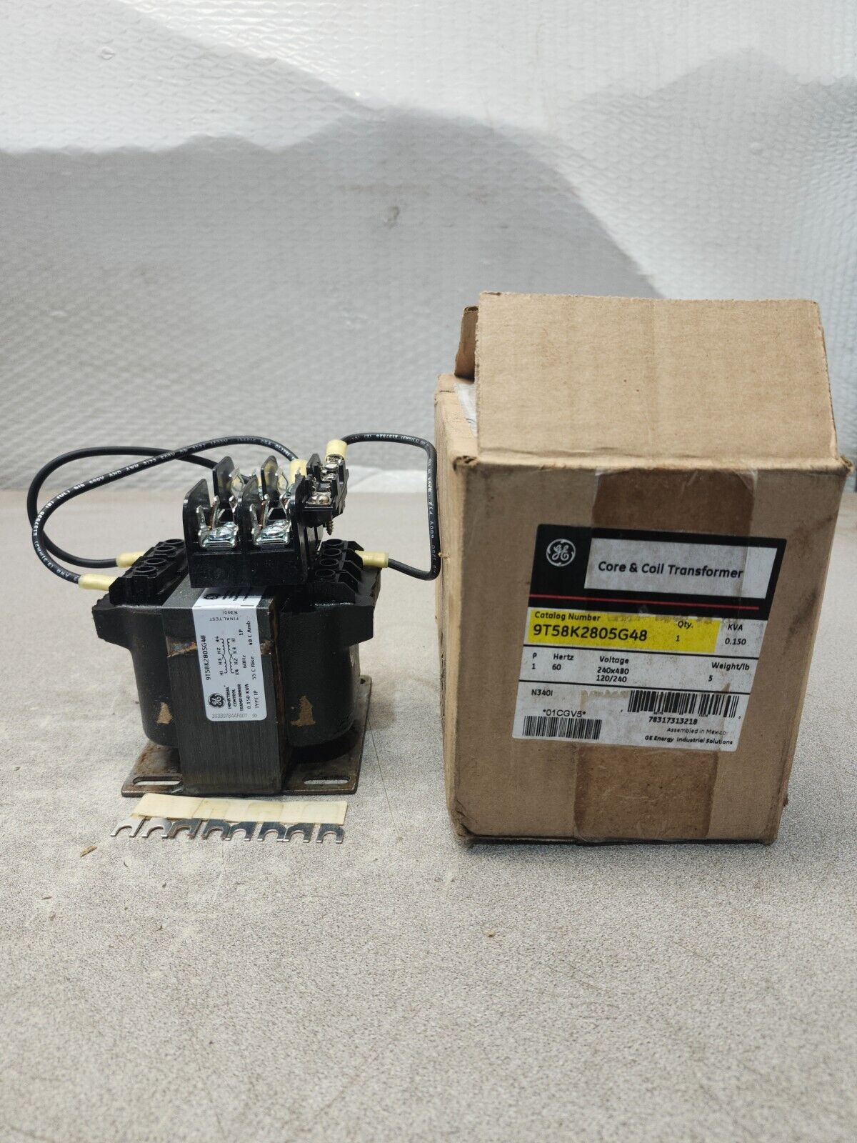 NEW IN BOX GE CORE AND COIL SM PWR TRANSFORMERS 9T58K2805G48