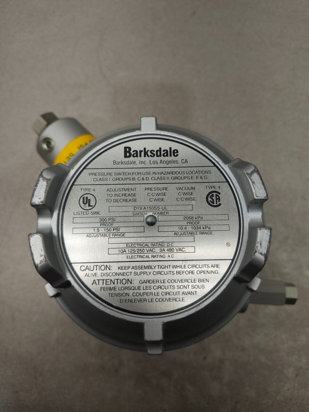 NEW IN BOX BARKSDALE D1X-A150SS-UL