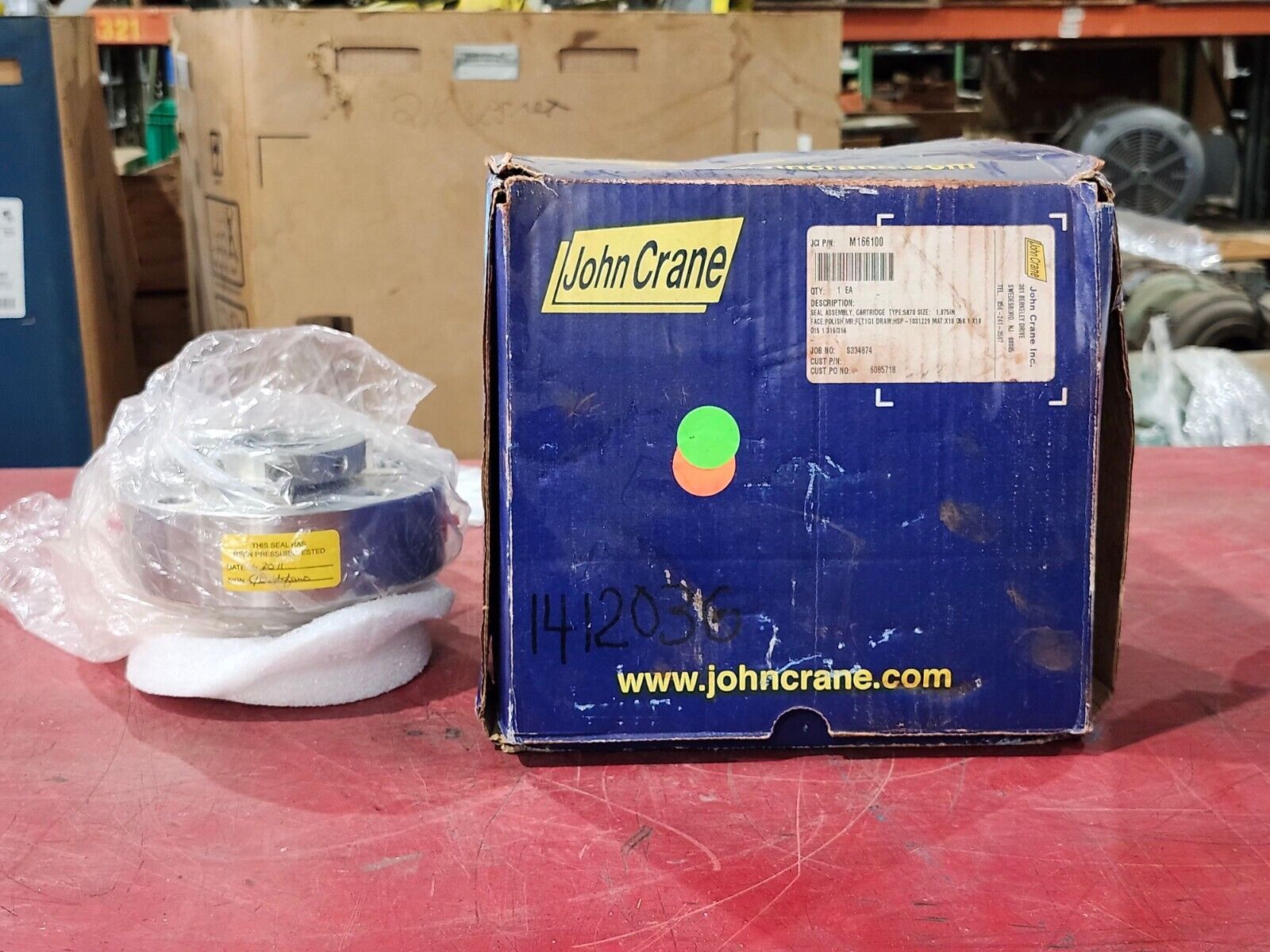 NEW JOHN CRANE M166100 TYPE 5870 SIZE 1.875" CARTRIDGE SEAL ASSEMBLY HSP-1031229