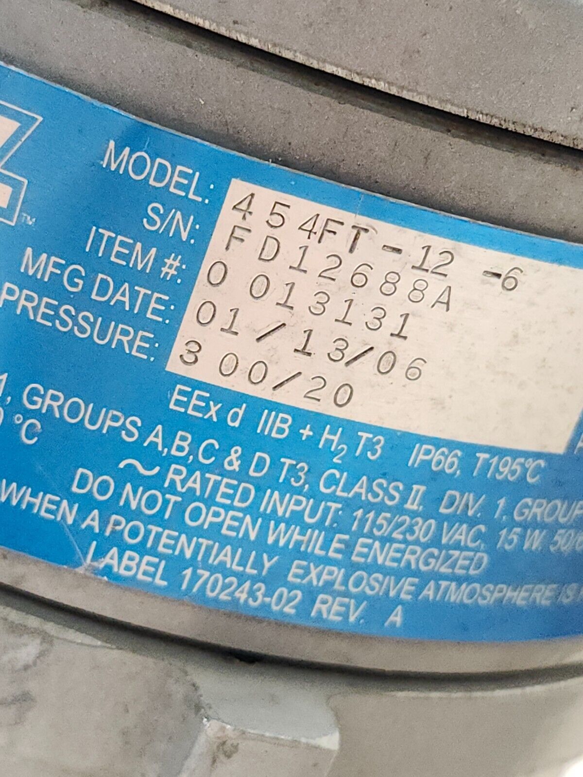 NEW NO BOX KURZ INSTRUMENTS MASS TRANSMITTER 454FT-12-12