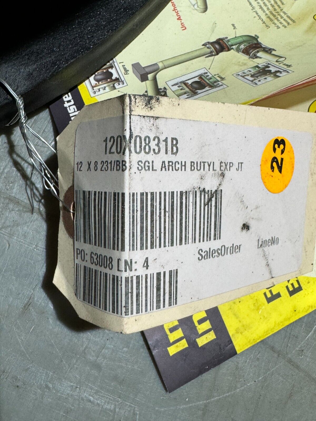 NEW PROCO 12" X 8" TYPE BB EXPANSION JOINT STYLE 231