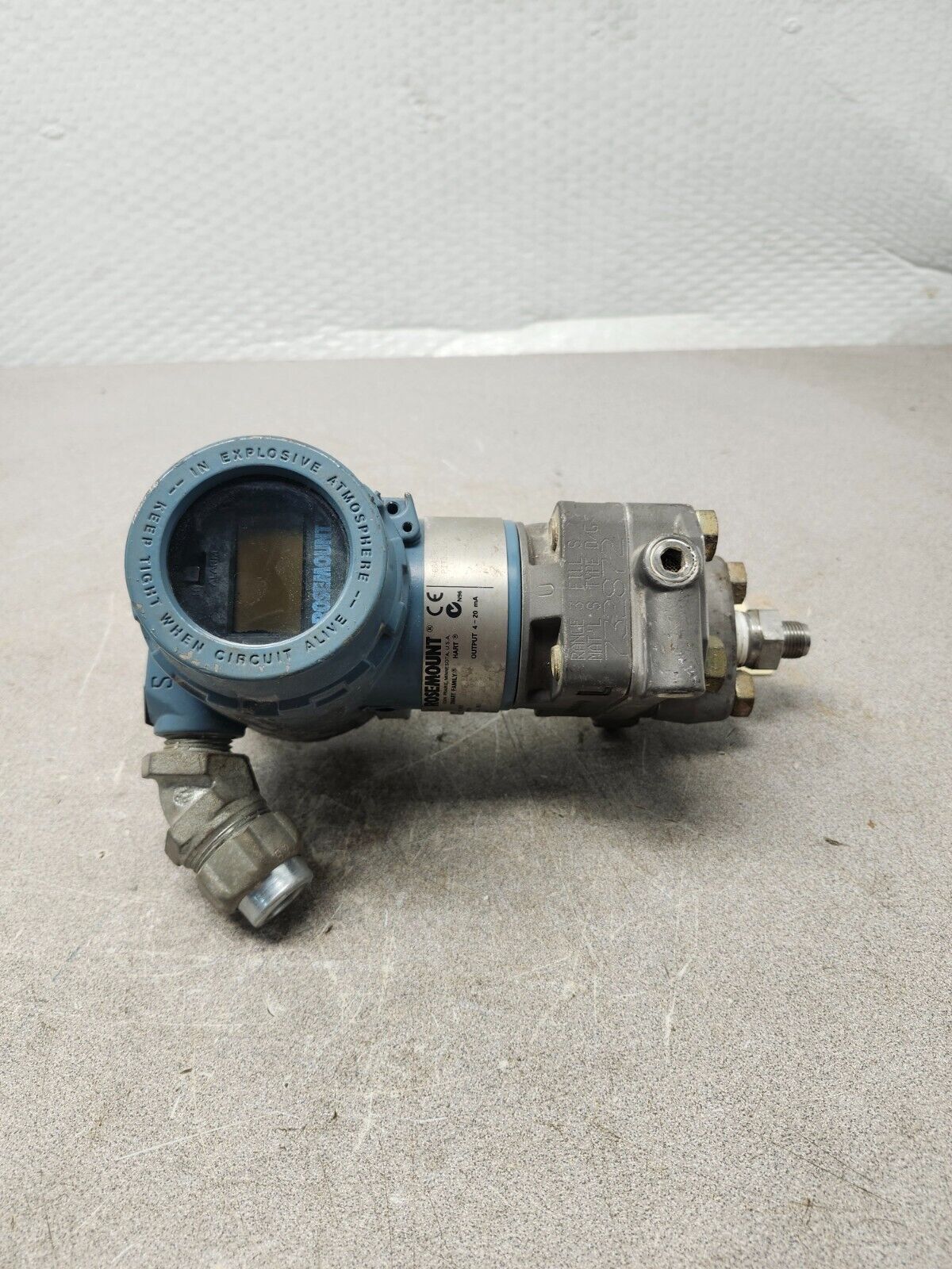 USED ROSEMOUNT PRESSURE TRANSMITTER 03031-0060-0003