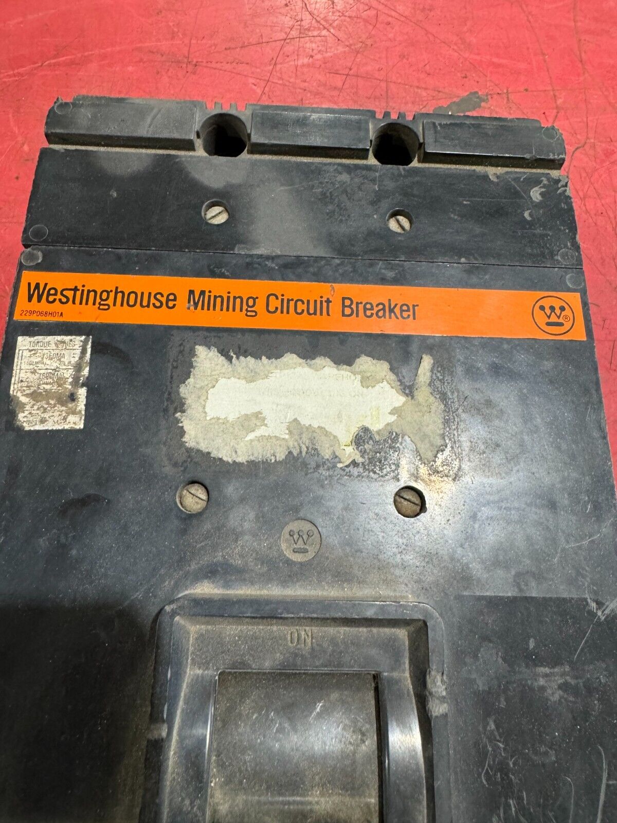 USED WESTINGHOUSE 800AMP MINING CIRCUIT BREAKER 2609D60G20