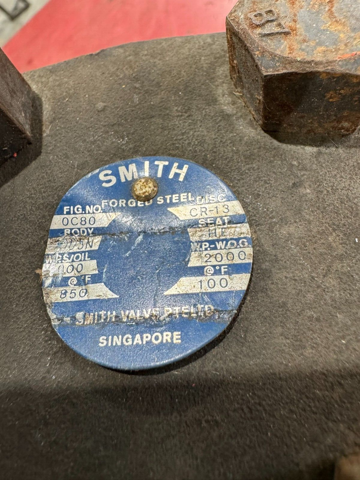 NEW SURPLUS SMITH 0C80 2" 800 CHECK VALVE CR-13 DISC. W.P.-WOG 2000