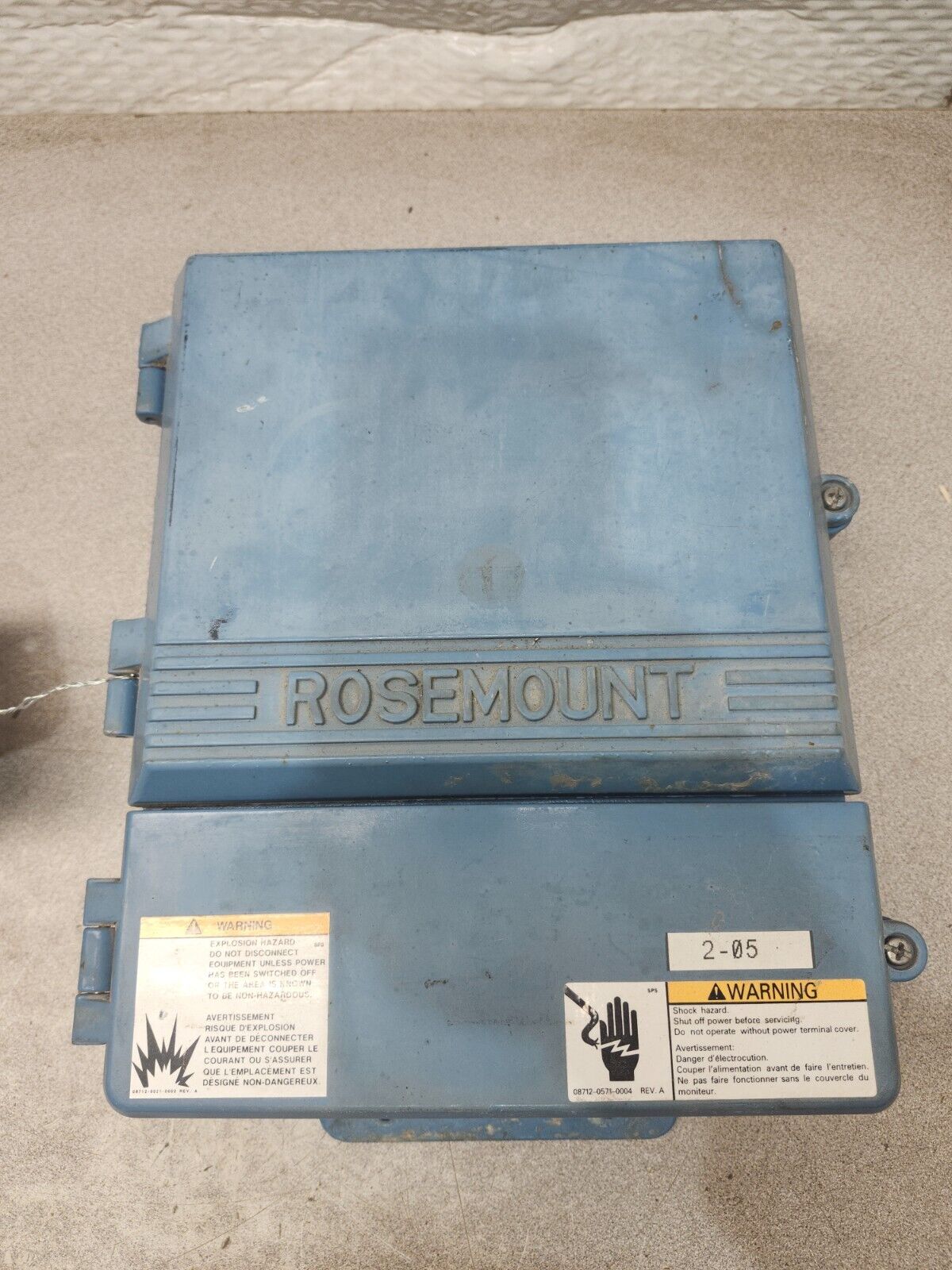 USED ROUSEMOUNT MAGNETIC FLOW TRANSMITTER 8712HR12C1N0F0235