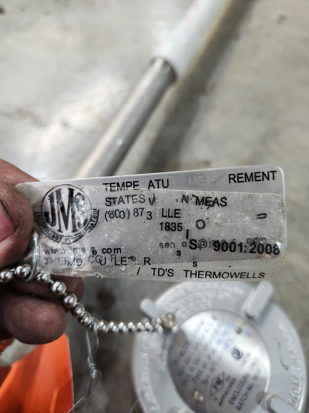 NEW NO BOX LOT OF 2 PUSHNA Thermocouple head WITH 14'' STEAM PII Model 1010PAE