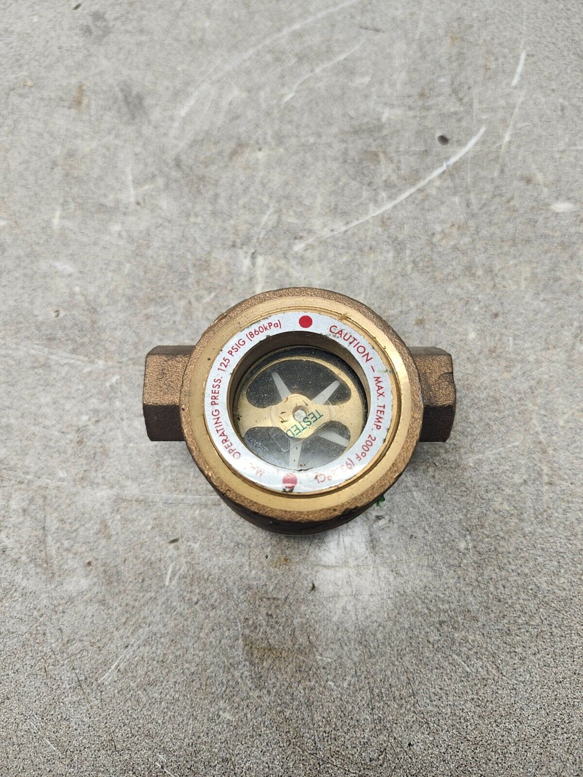 NEW NO BOX DWYER MIDWEST SIGHT FLOW INDICATOR SFI-300-3/8