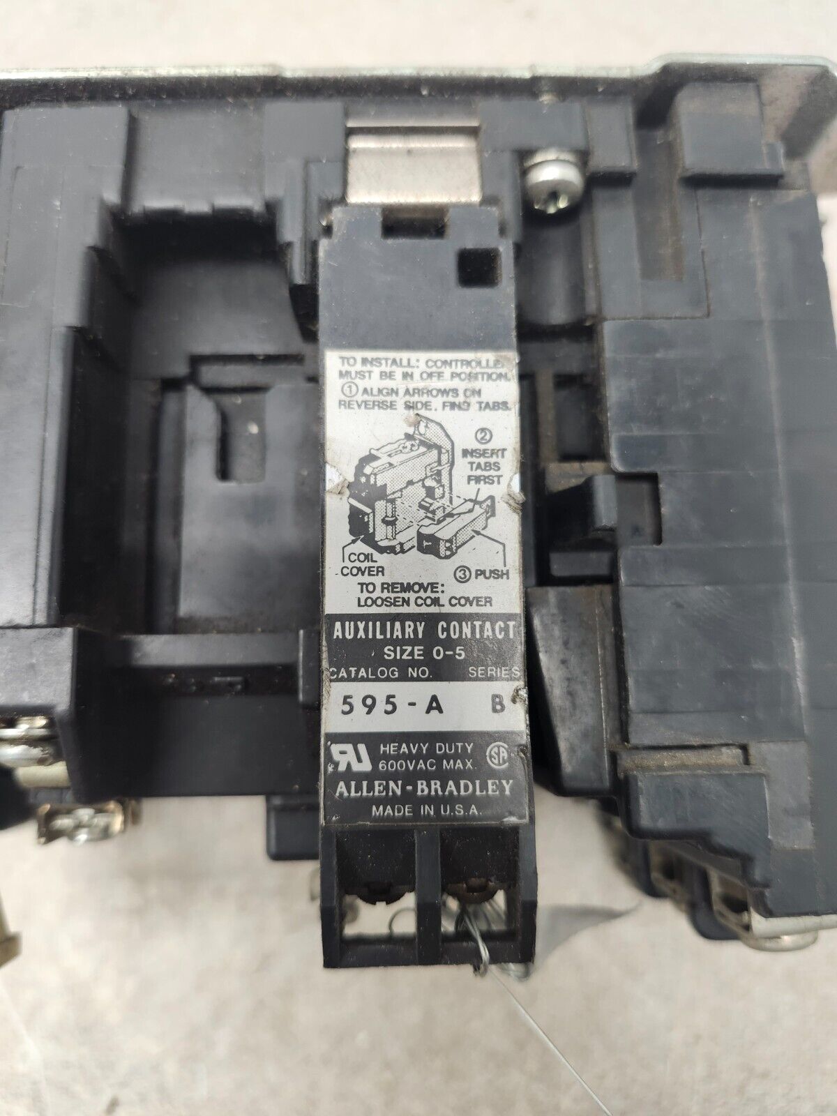 USED Allen Bradley Electric Motor Starter SER B 10HP 460/575V, 509-B0D