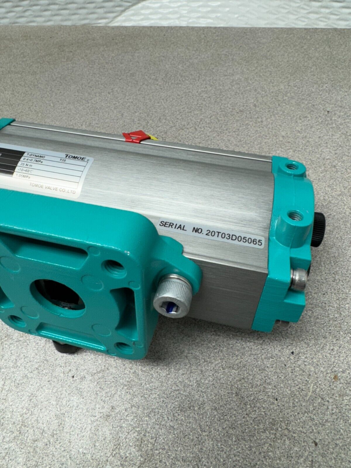 NEW NO BOX TOMOE PNEUMATIC ACTUATOR T-DYNAMO T35 0.4-0.7MPA