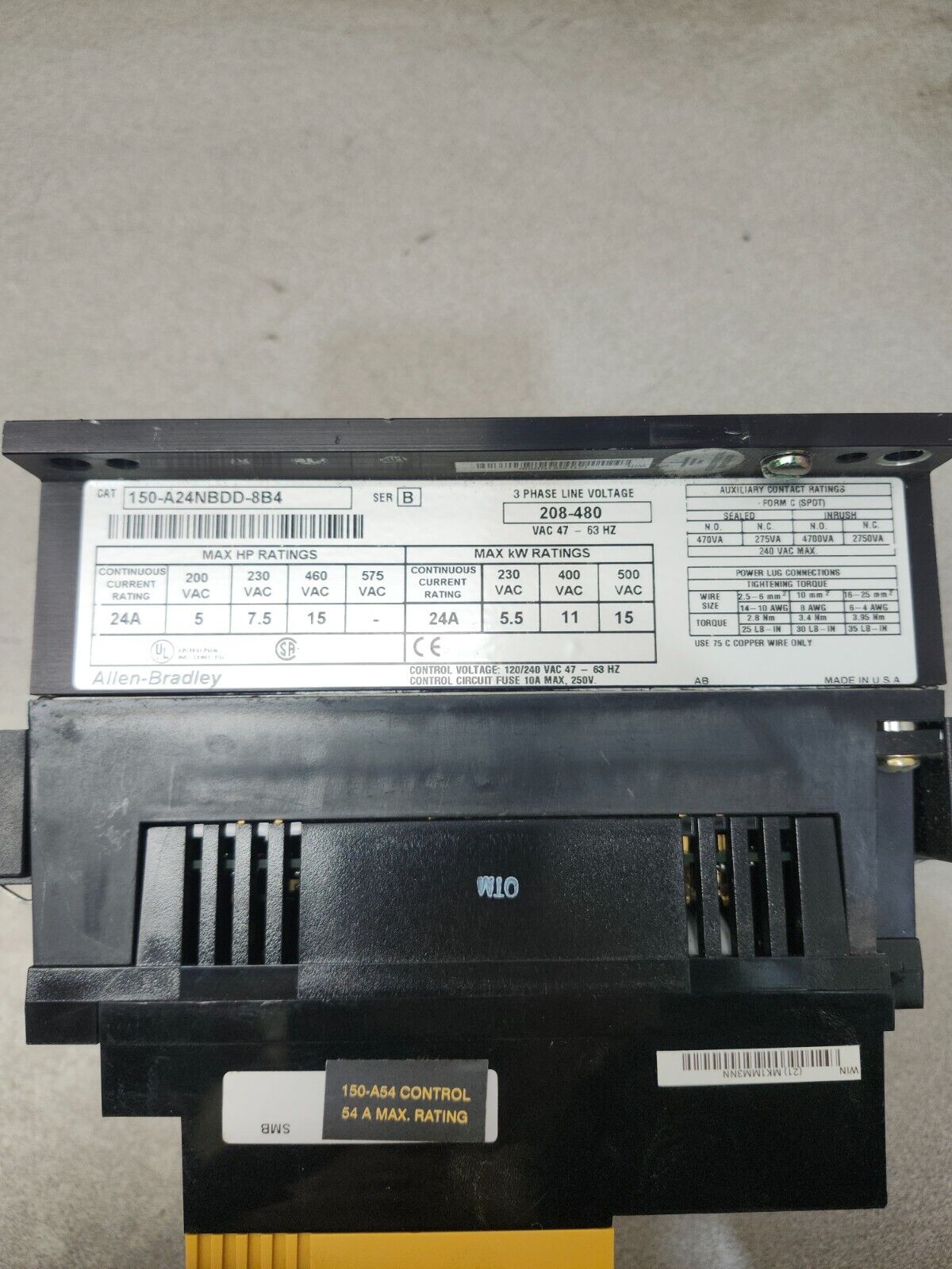 NEW NO BOX ALLEN BRADLEY SMC PLUS 150-A24NBDD-8B4