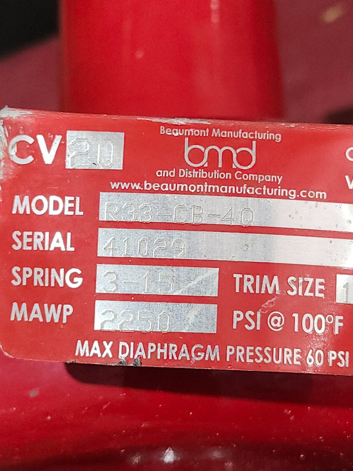 NEW NO BOX BEAUMONT NO-FREEZ DUMP VALVE R33-CB-40