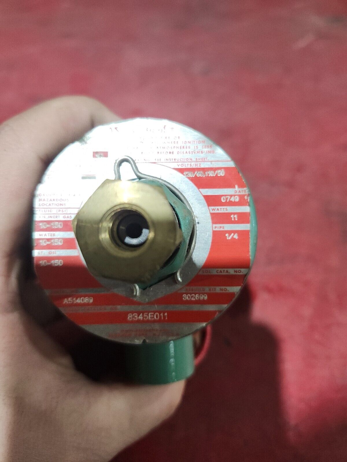 NEW NO BOX ASCO SOLENOID VALVE 120/60 110/50 8345E011