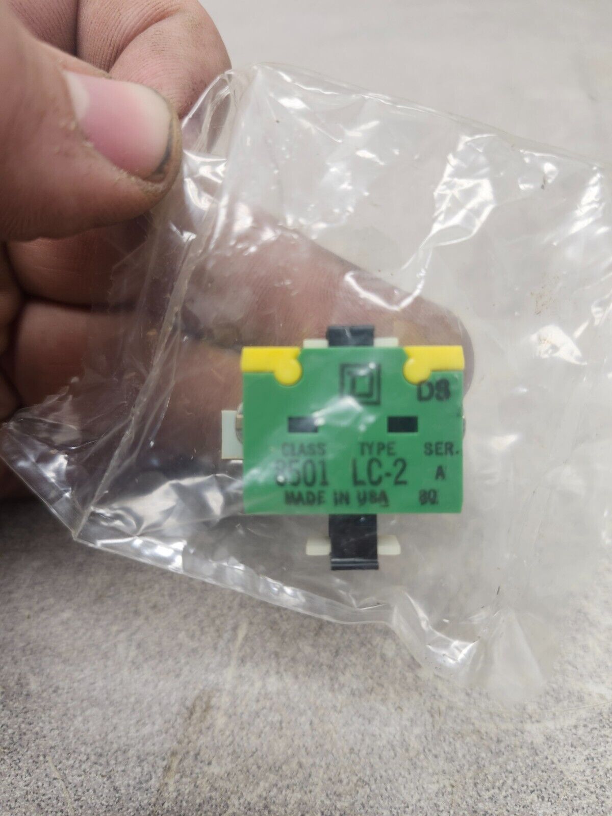 NEW IN BOX SQUARE D CONTACT CARTRIDGE OVERLAPPING CLASS 8501 TYPE LC-2 652240