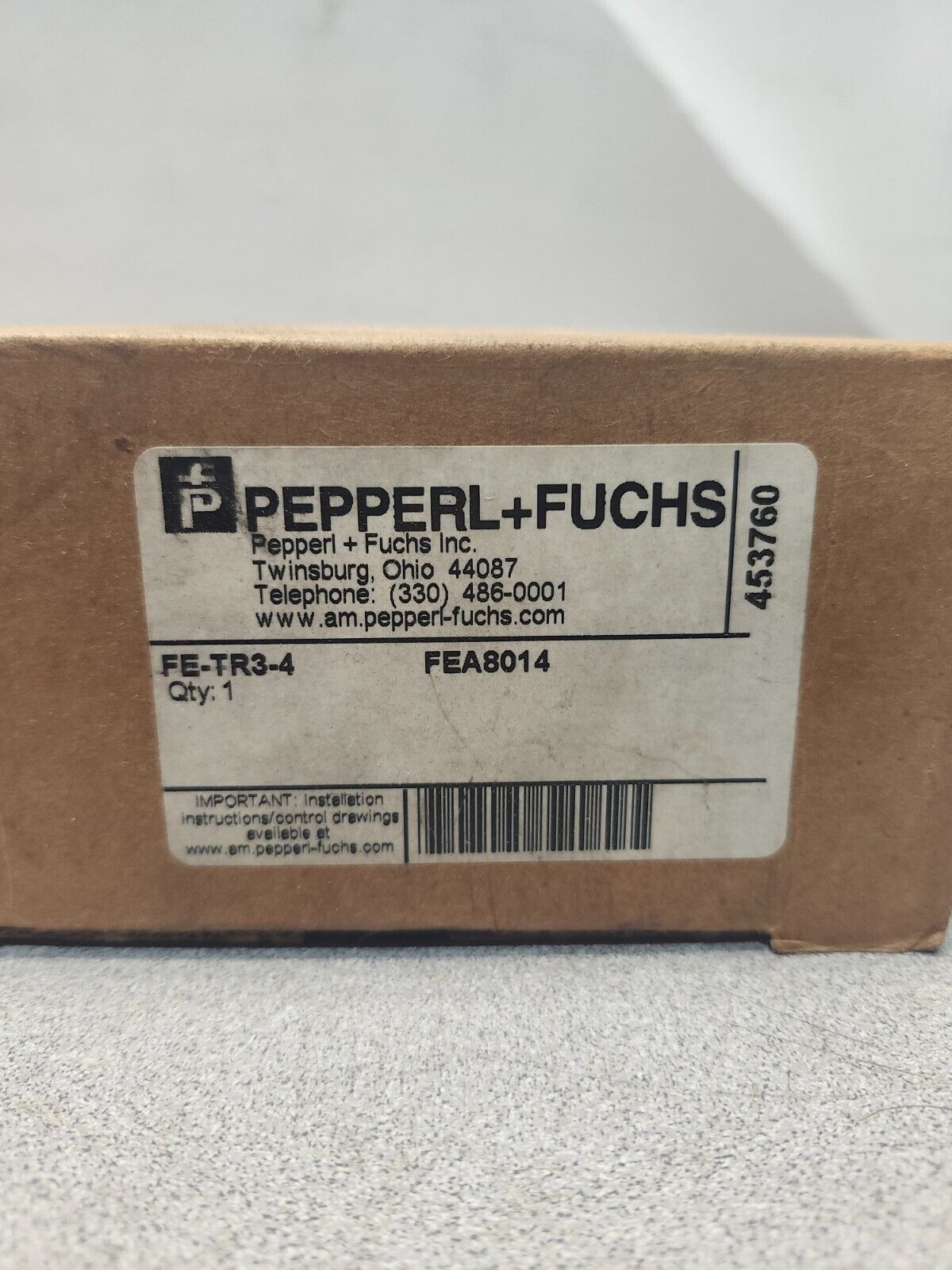 NEW IN BOX PEPPERL+FUSCHS MICRO SWITCH LOGIC MODULE FE-TR3-4 FEA8014