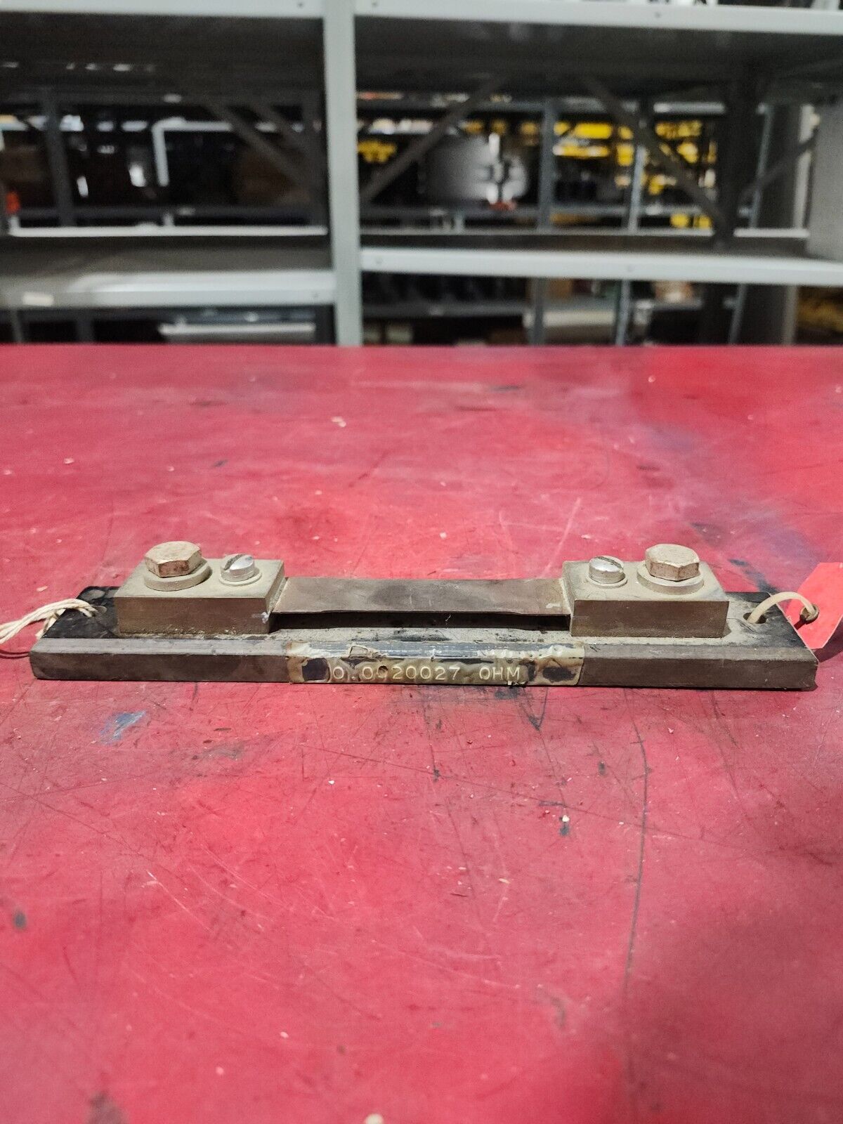 USED Weschler DC AMMETER BASE MOUNTED LAB SHUNT E01772