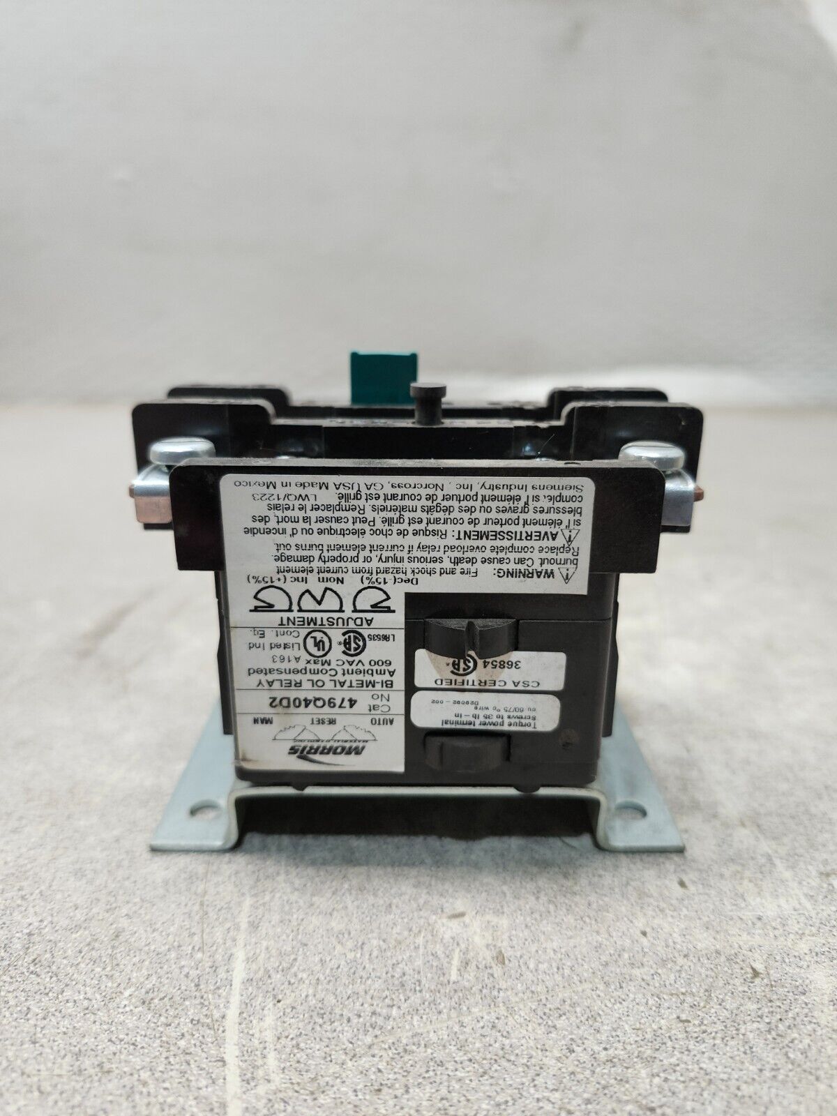 NEW IN BOX SIEMENS OVERLOAD RELAY 479Q40D2