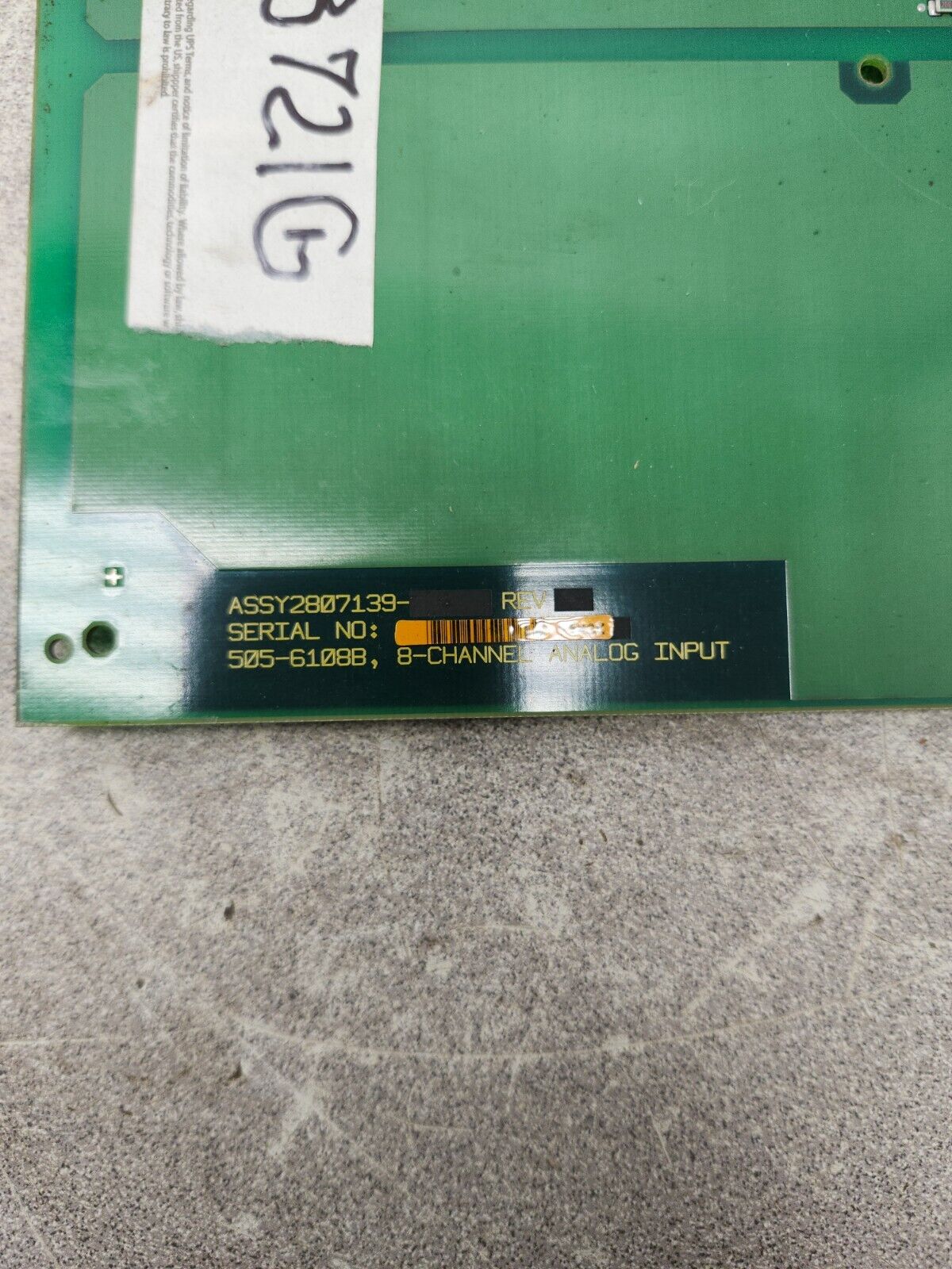 USED Siemens Analog Input Module 505-6108B