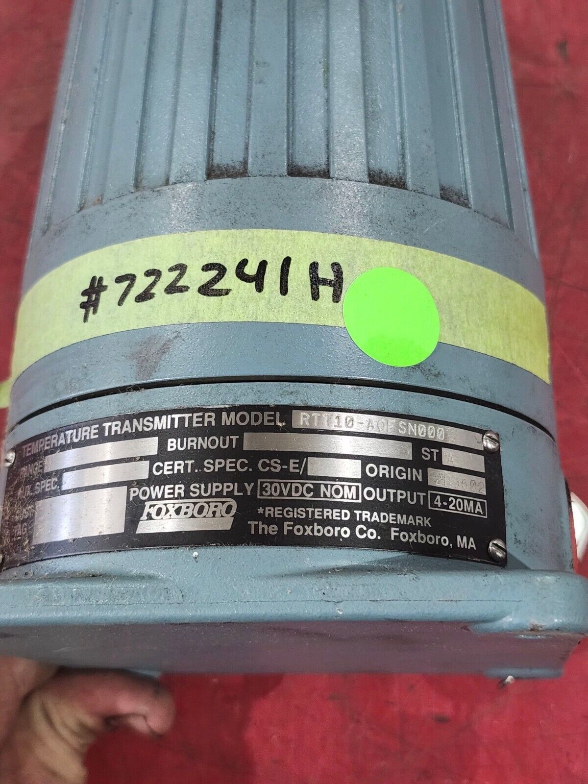 USED FOXBORO TEMPERATURE TRANSMITTER RTT10-AQFSN000