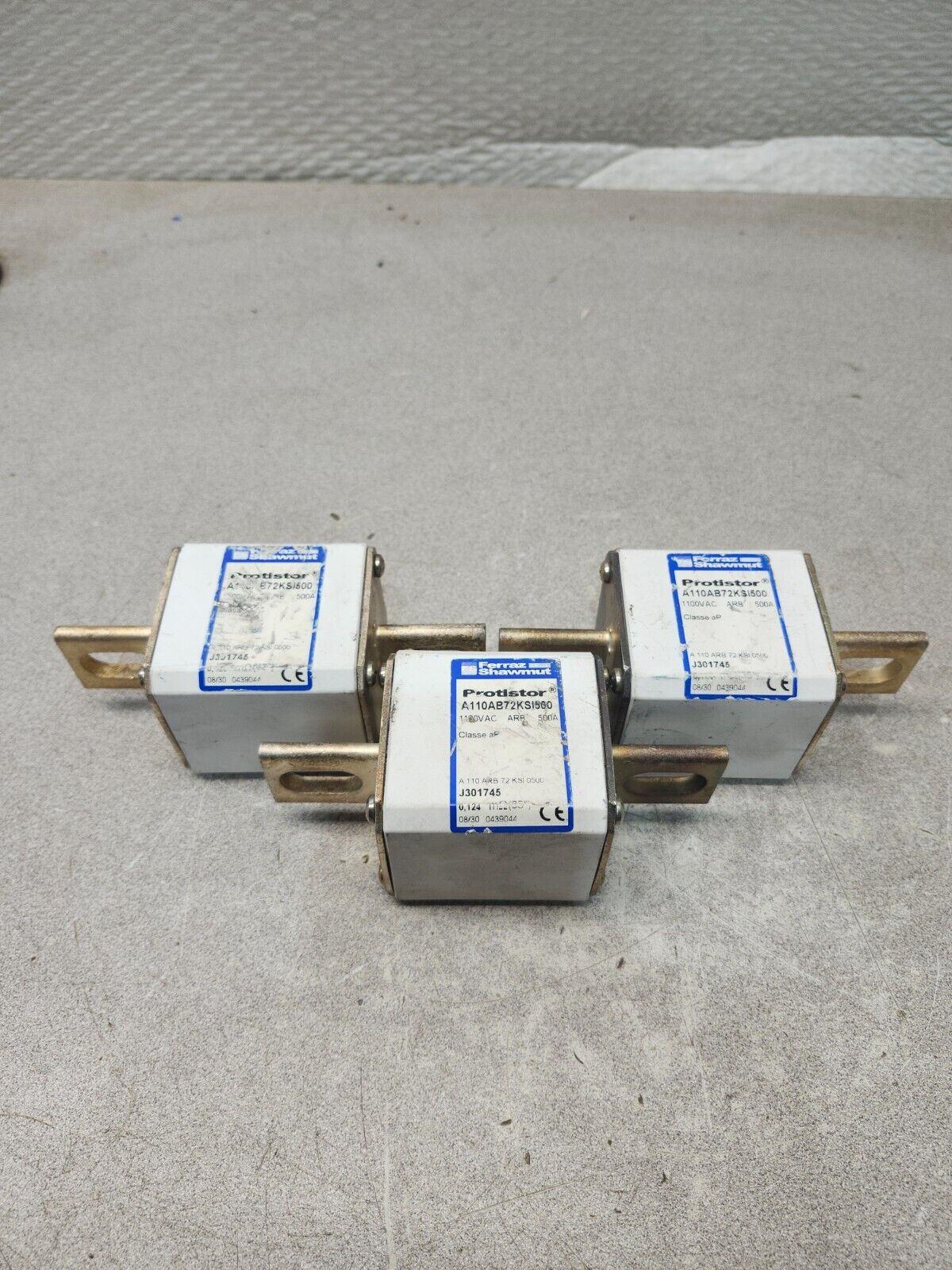 USED LOT OF 3 Ferraz Shawmut Protistor Fuse A110AB72KS1500