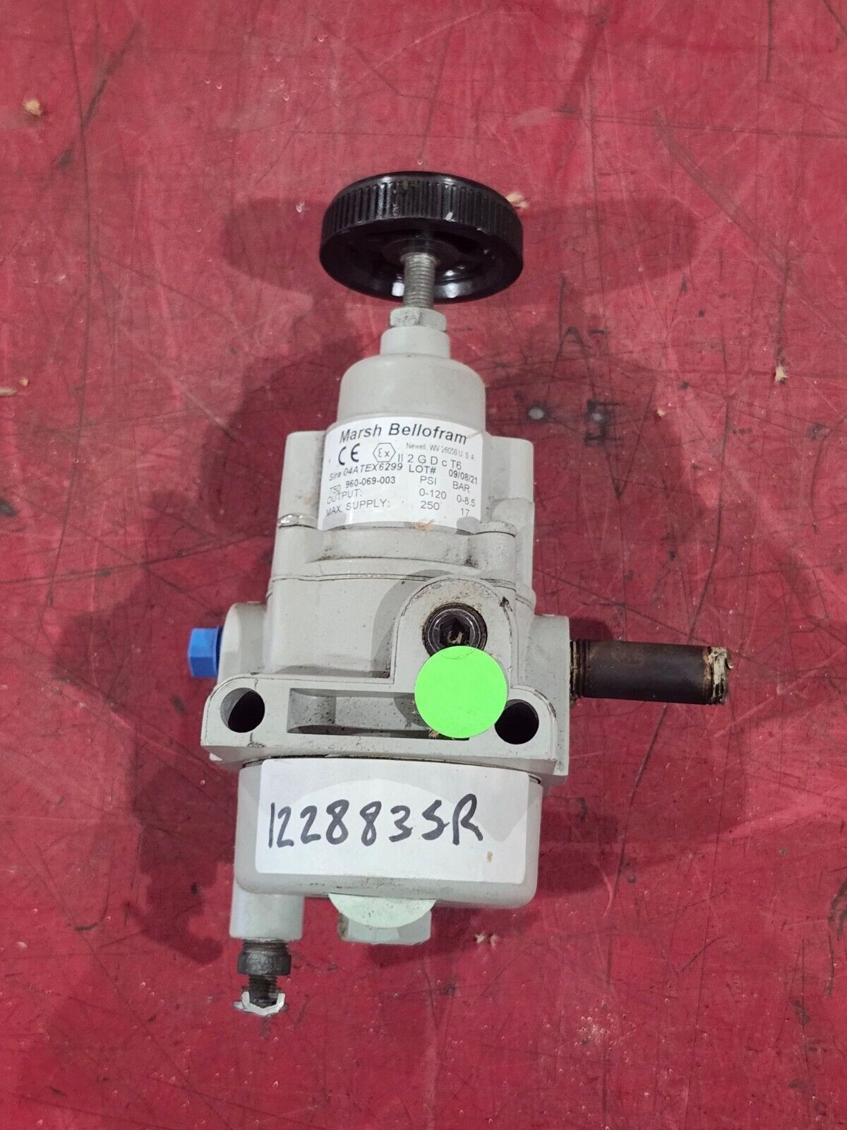 USED MARSH BELLOFRAM 0-120PSI. REGULATOR 04ATEX6299