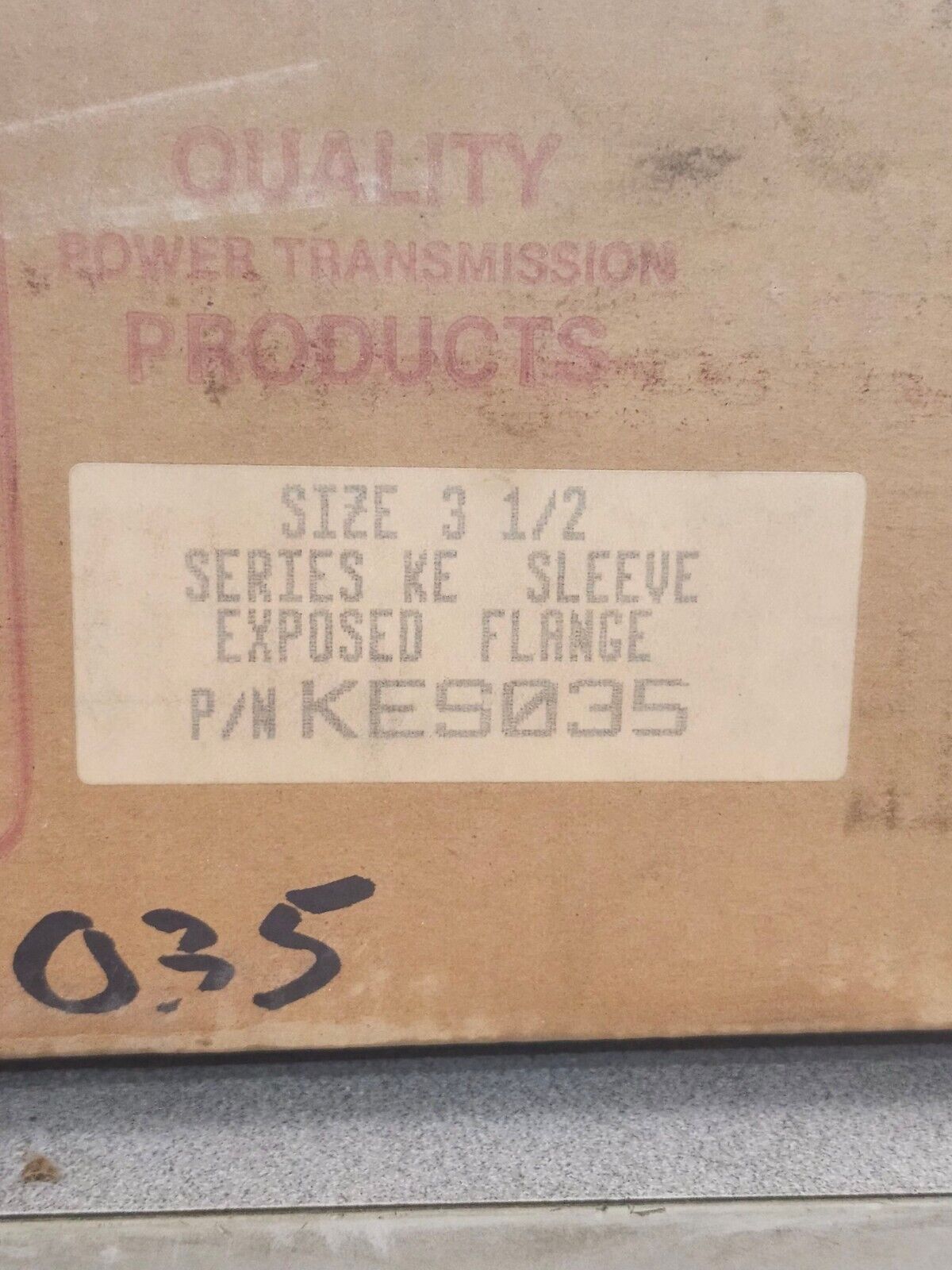 NEW K POWER 3-1/2" SERIES KE SLEEVE EXPOSED FLANGE KES035
