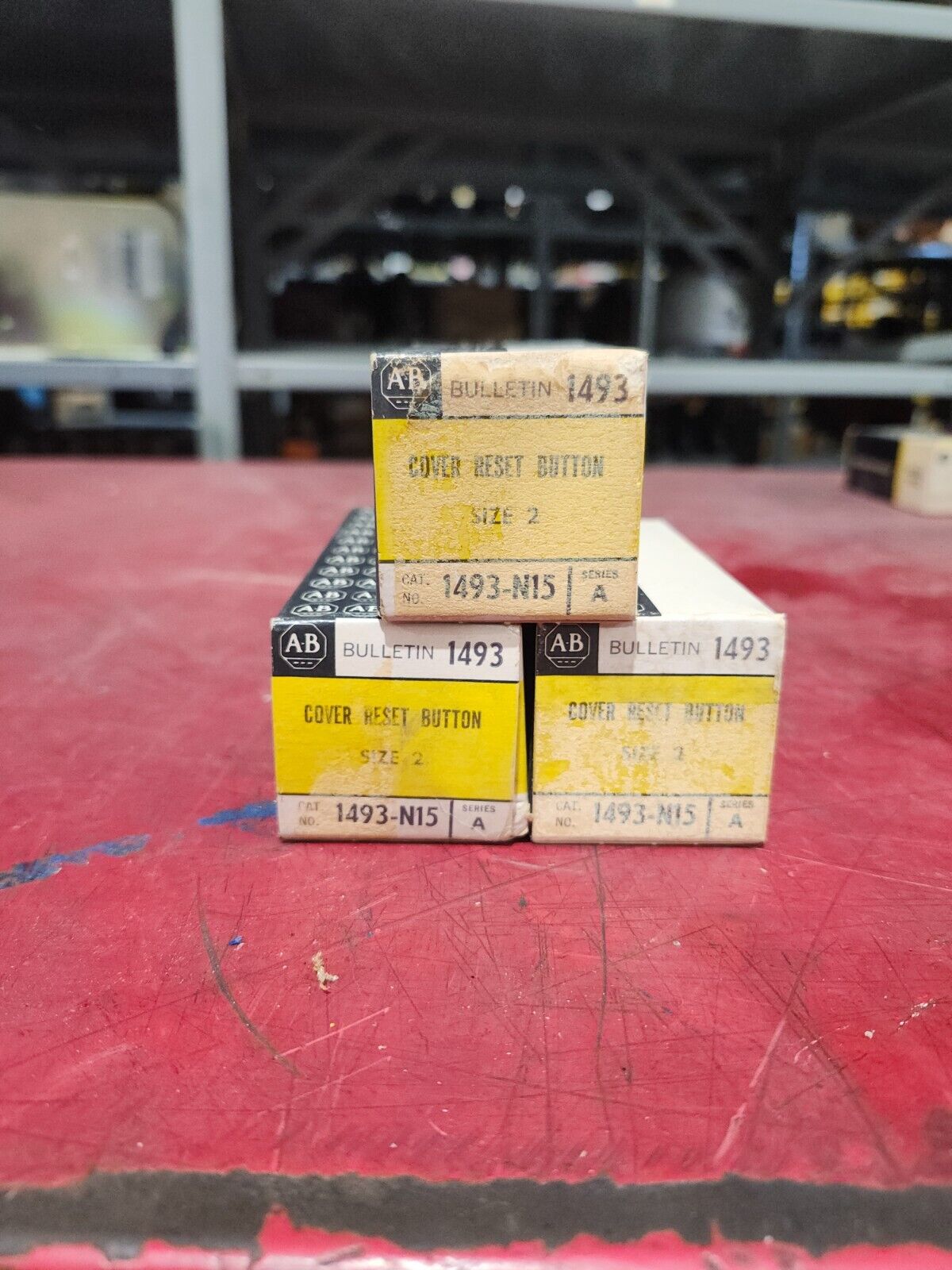 NEW IN BOX LOT OF 3 ALLEN BRADLY COVER REST BUTTON 1493-N15